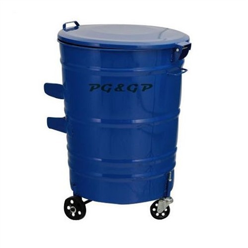 280L pozinkovaný verejný odpadkový kôš