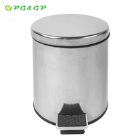 Kuchynský okrúhly bezdotykový nožný pedál Nerezové odpadkové koše s vekom
