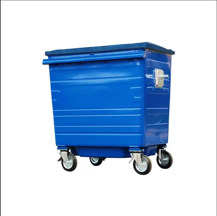 Vintage Metal Garbage Bin