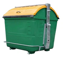 Prispôsobená farba/logo 2400/3200 litrový priemyselný mobilný kôš na odpadky